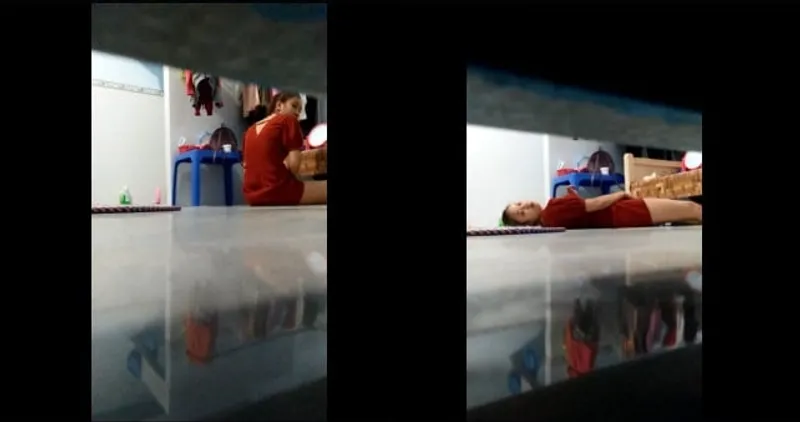 Quay lén em ghệ móc lồn trong phòng